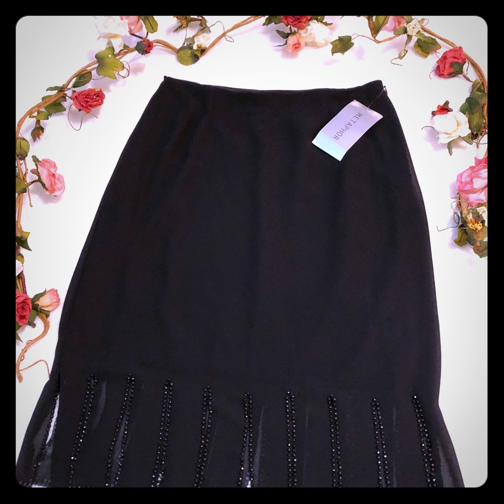 Metaphor Black Skirt Size M